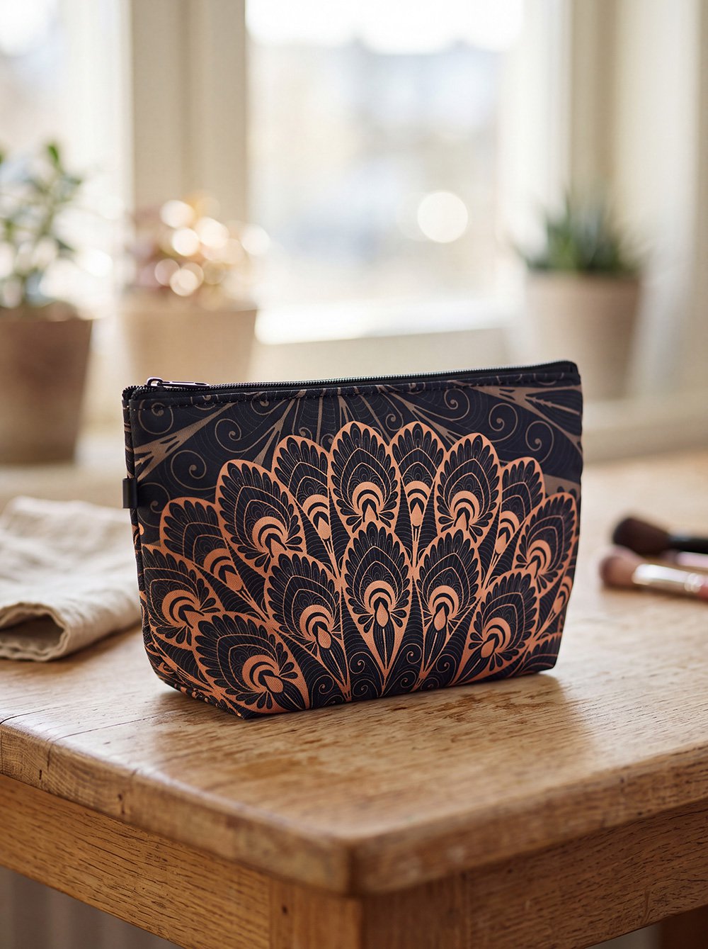 Toilettas Dames 22x13x18 cm Zwart Polyester