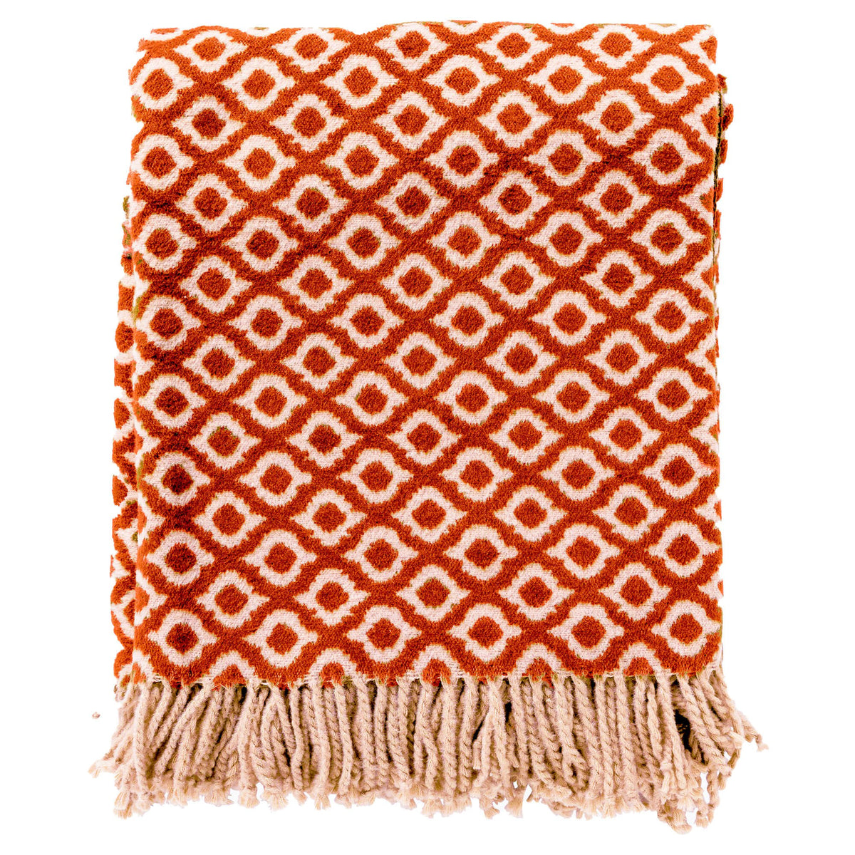 Isabella | Plaid | 150x200 cm Potters Clay | Oranje | Uni | Hoii | 60% katoen 40% acryl