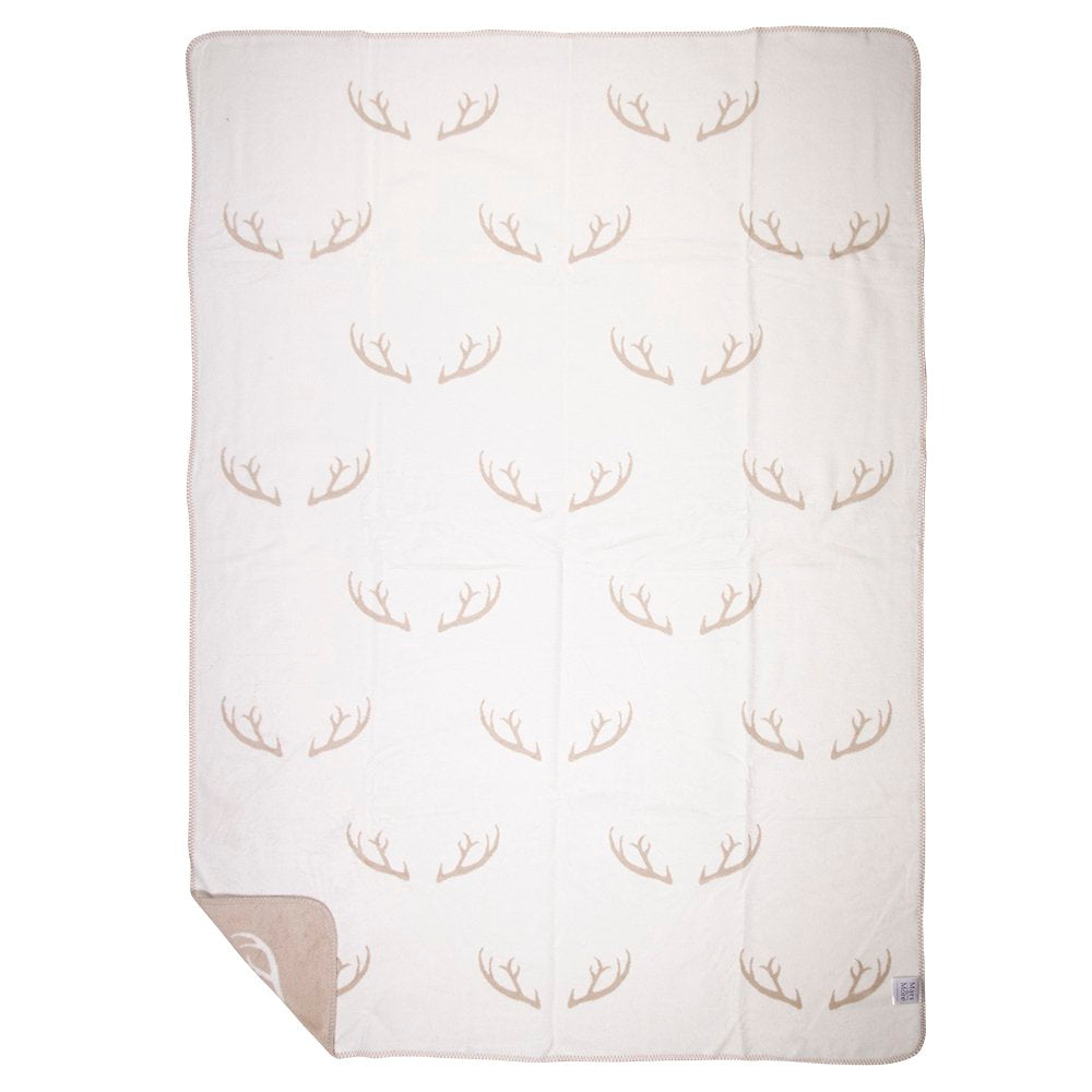 Plaid gewei beige xl 150x200cm