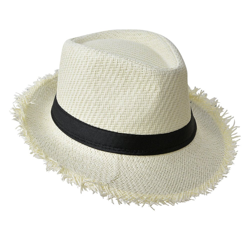 Hoed Dames Ø58 cm Beige Papierstro Zonnehoed