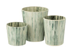 J-Line geurkaars Noa - Seaside Bliss - glas - lichtblauw - large - 75U
