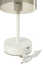 J-Line tafellamp Woa - metaal - wit
