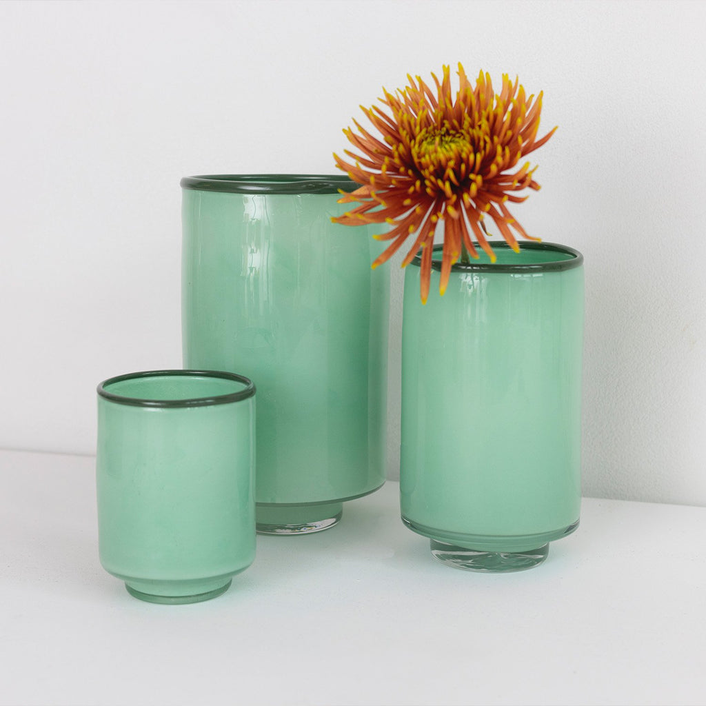 Vaas 10,5xH14cm pistachegroen Milo