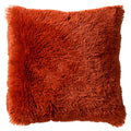 Nederlands Decor Fluffy - Decoratief kussen 60x60 cm - Super Soft - XL Cushion - Potters Clay - Orange