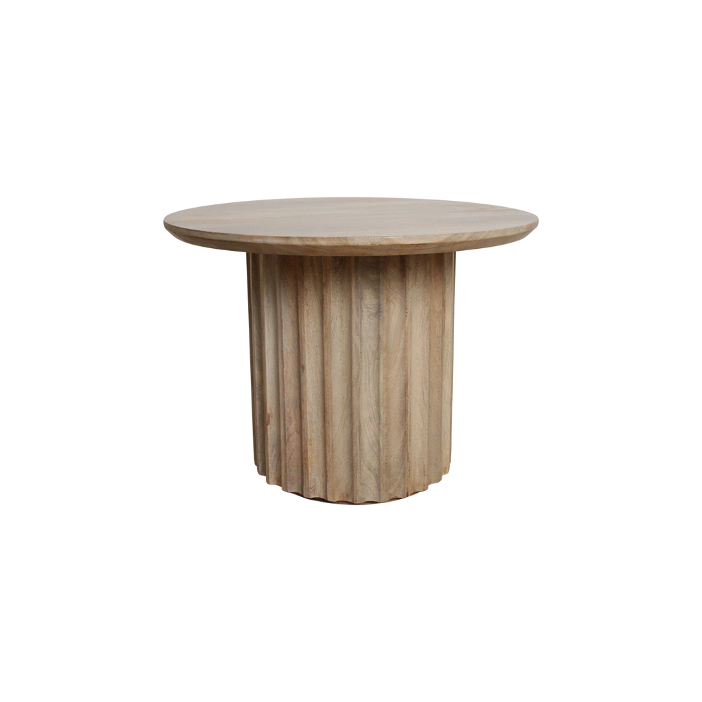 Bullnose bijzettafel naturel 55 cm