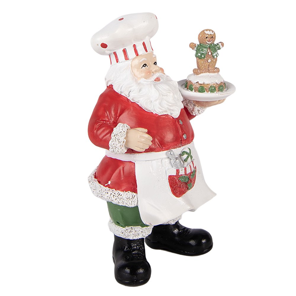 Kerstdecoratie Beeld Kerstman 9x7x16 cm Rood Kunststof