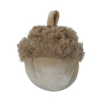 Decoratie fluweel eikel crème 15cm*