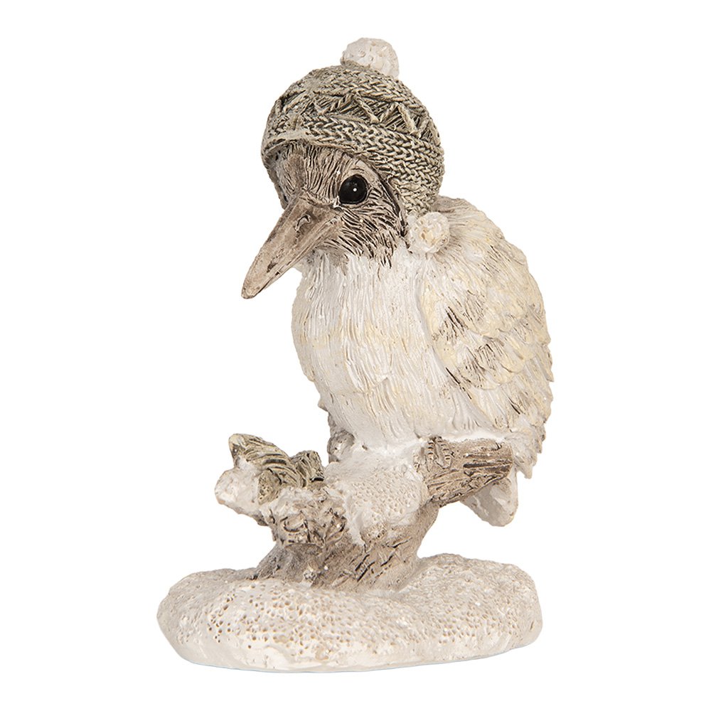 Decoratie Vogel 7x6x8 cm Beige Polyresin
