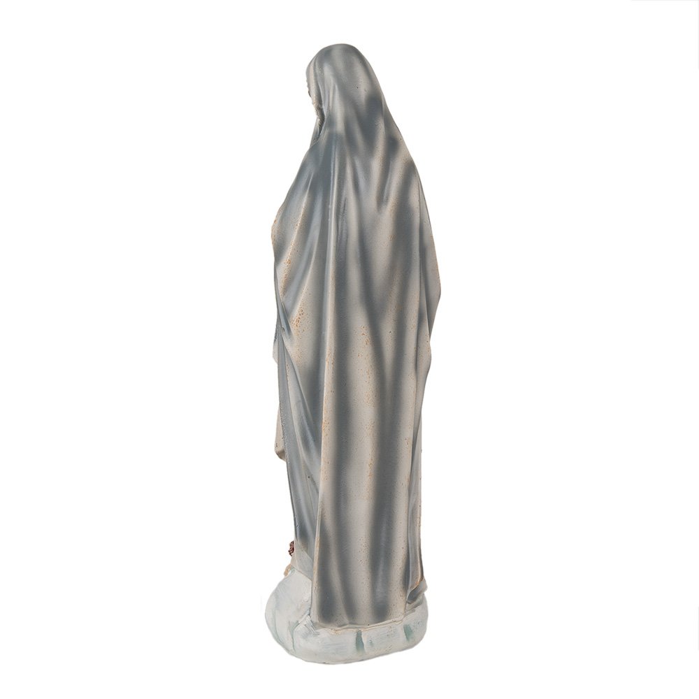 Beeld Maria 35 cm Grijs Polyresin