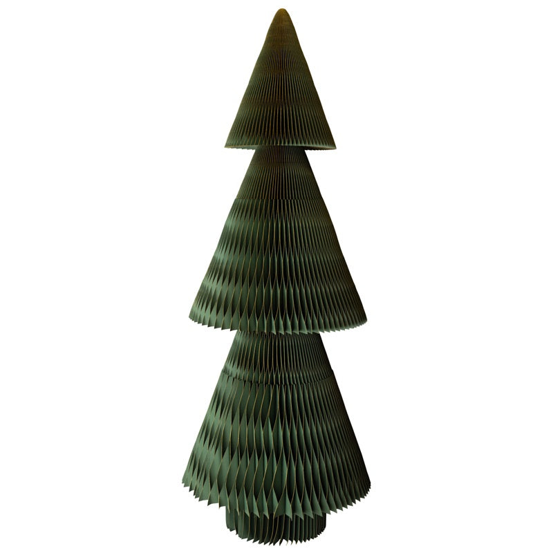 Papieren kerstboom jumbo 240cm groen