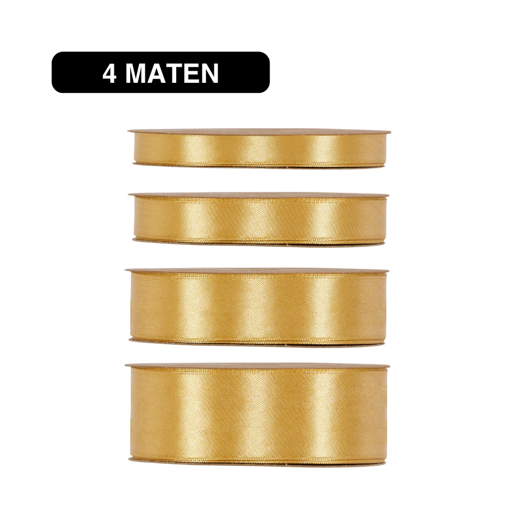 Double Satin Classic – Goud – 50m – Lint