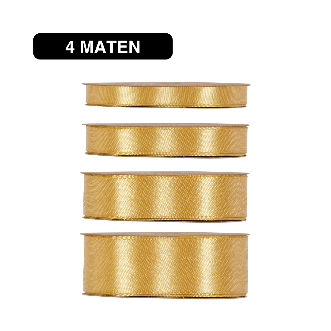 Double Satin Classic – Goud – 50m – Lint