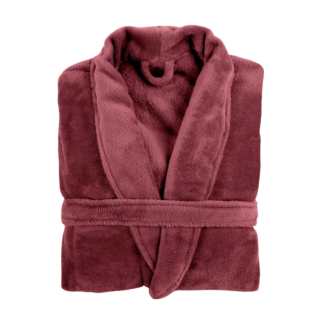 Badjas Cosy microflannel- L/XL - unisex, taupe