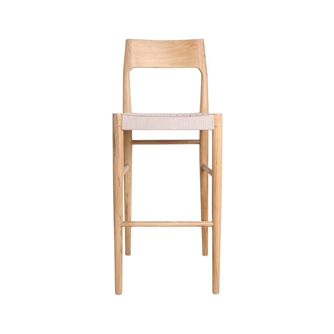 Freya outdoor teakhouten barstoel - 46x46x109 cm