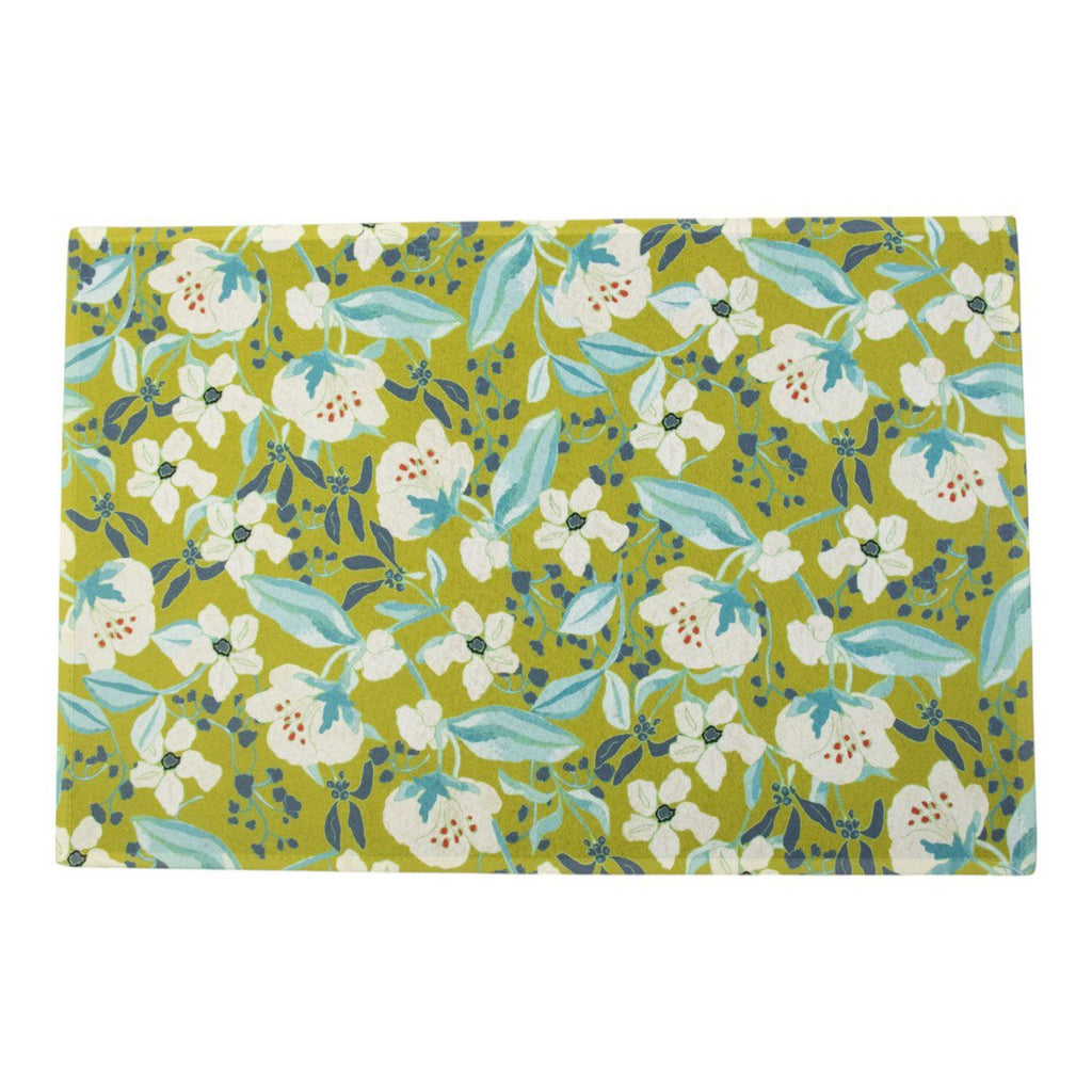 Deurmat Marie bloemen 75x50cm