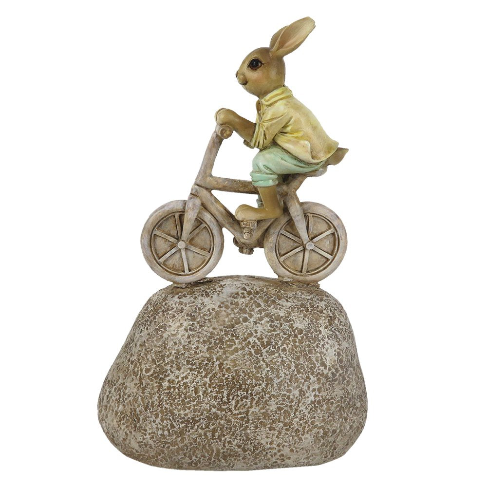 Beeld Konijn 20 cm Grijs Kunststof