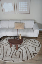 Vloerkleed Labyrint Beige - Organisch 160 x 230 cm