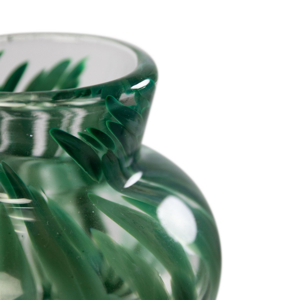 Vero Vaas groen vlekken h29 d12,6 cm