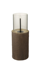 J-Line vuurschaal Trunk Rond - magnesium - bruin - S