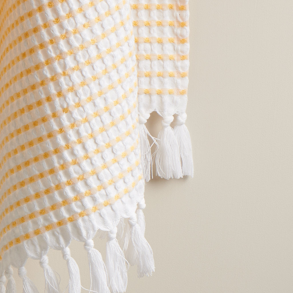 Katoenen wafelhanddoek voor de hand - sneldrogend, absorberend