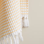 Katoenen wafelhanddoek voor de hand - sneldrogend, absorberend