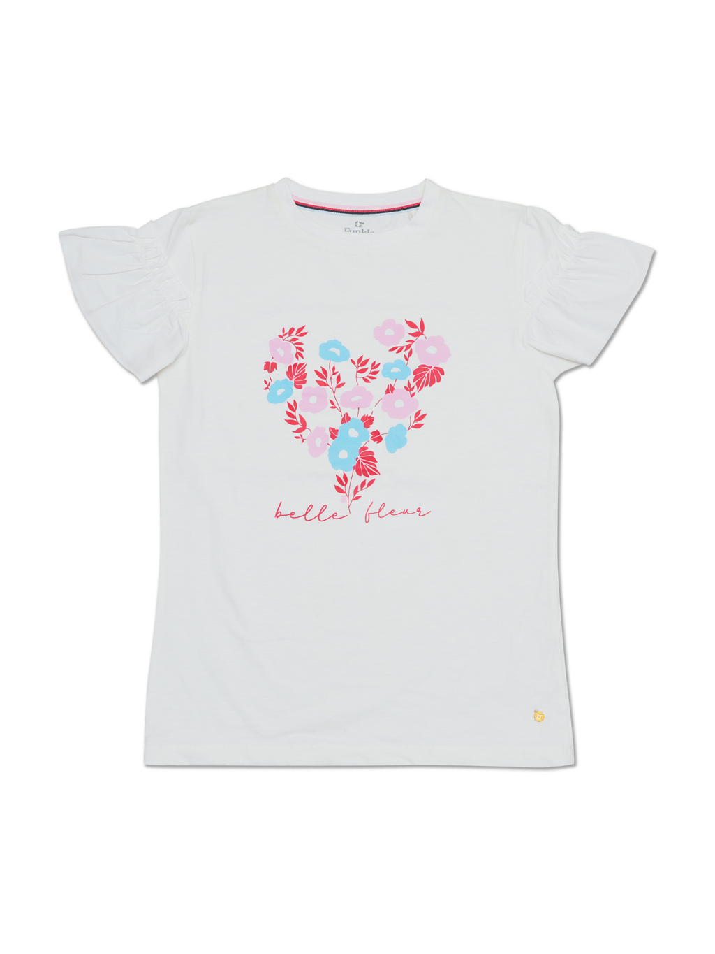 Funkle T-shirt Snow White – Lycra Slub Jersey & Cotton Poplin