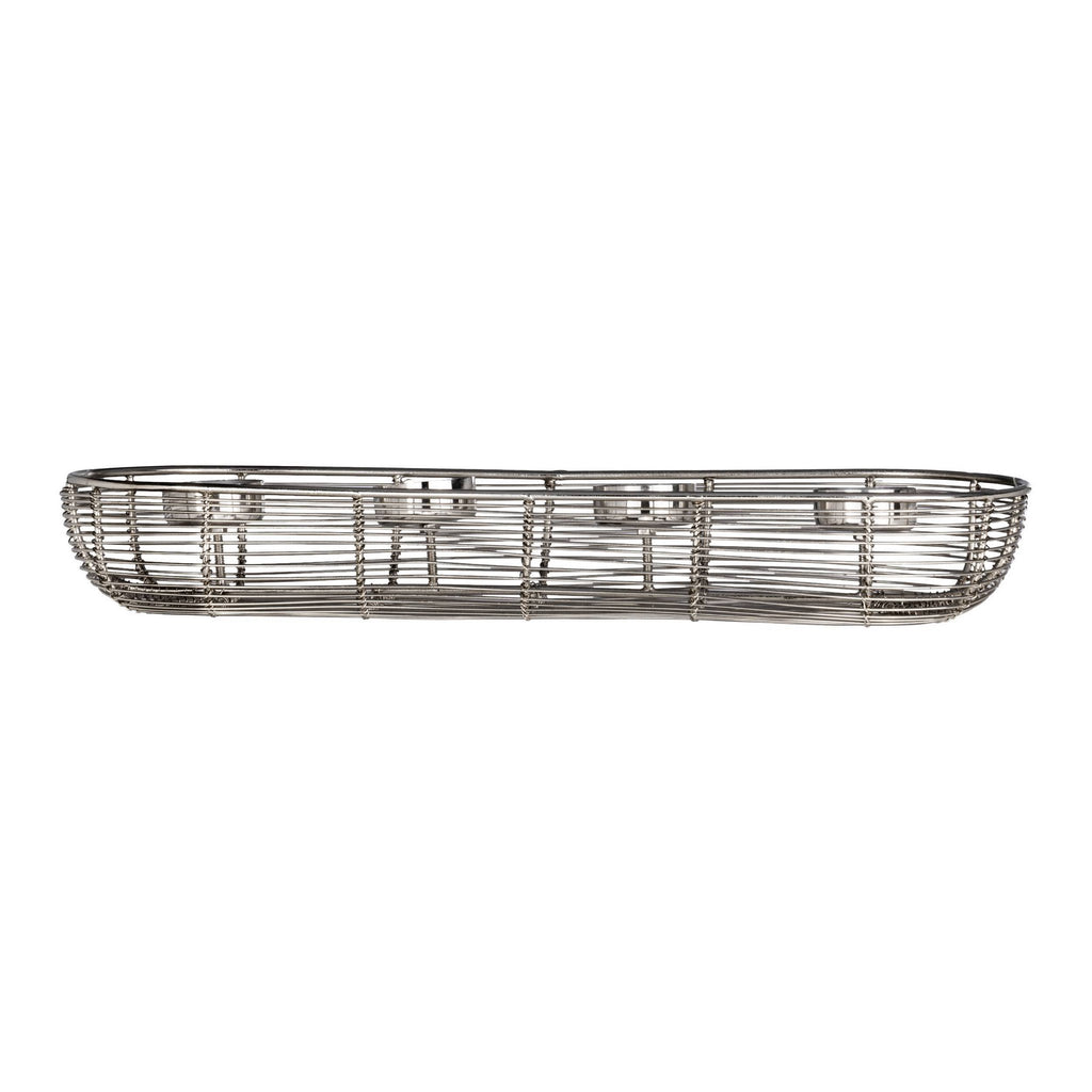 Kandelaar Hagony Zilver 41x14x6 cm