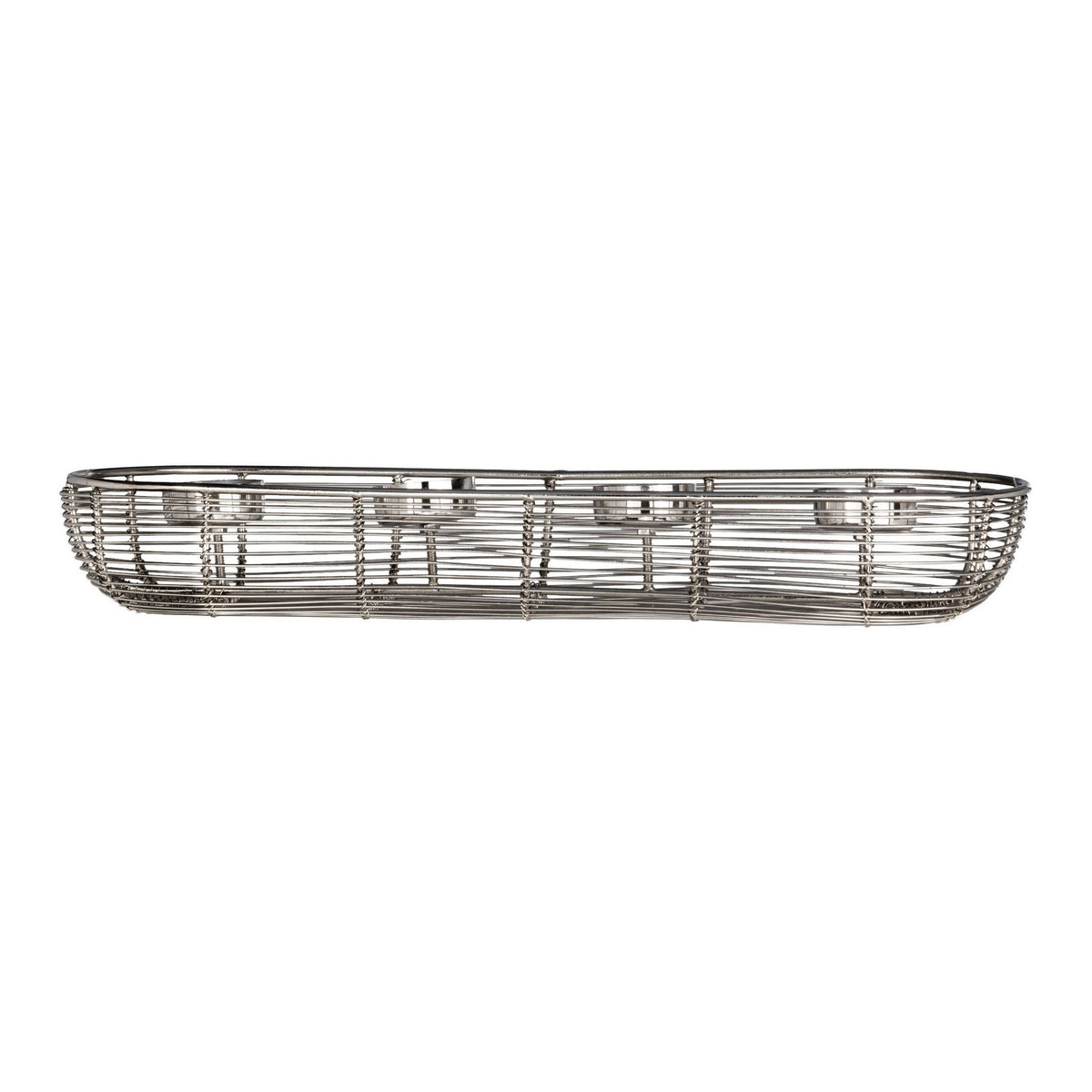 Kandelaar Hagony Zilver 41x14x6 cm