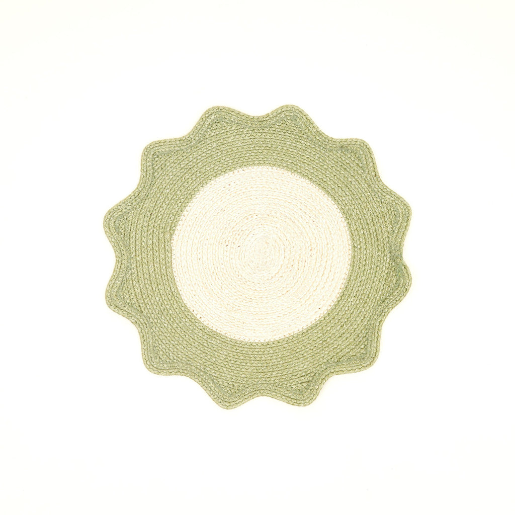 Polyester placemat – groen – strak geweven eetdecor