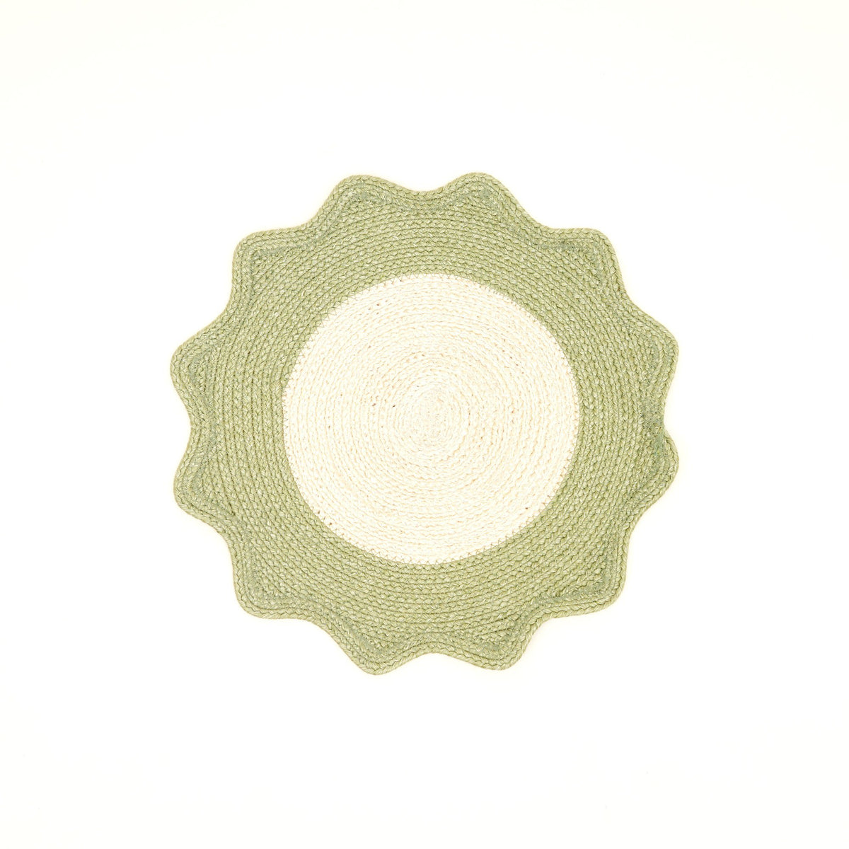 Polyester placemat – groen – strak geweven eetdecor