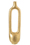 J-Line vaas Holle Binnenkant - aluminium - goud - L