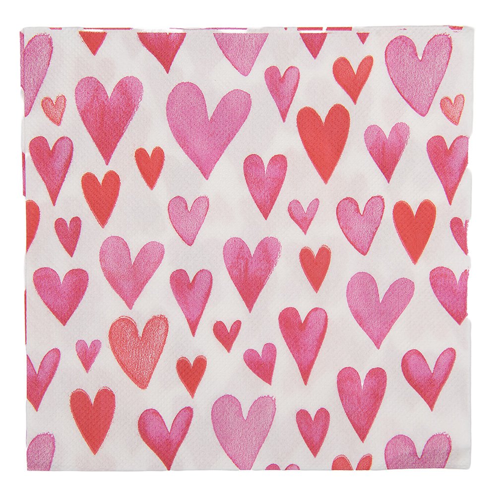 Servetten Papier Set van 20 33x33 cm Wit Papier