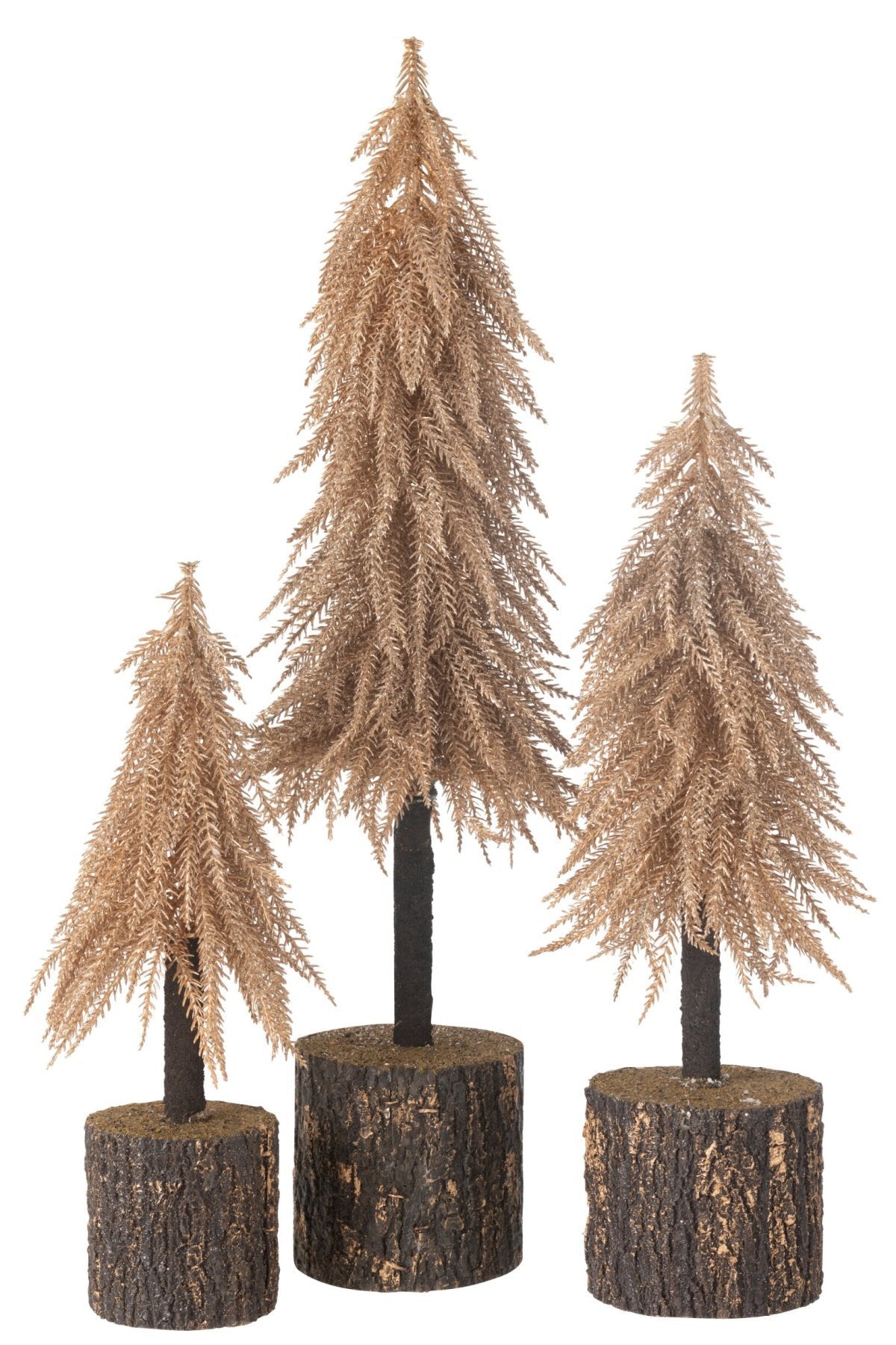J-Line decoratie kerstboom - kunststof - koper - large