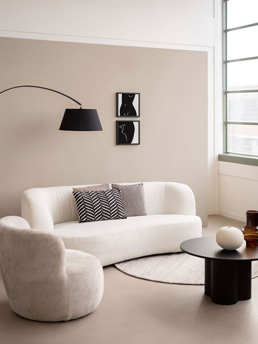 Vloerkleed Pebbel 834 - Rond ø200 cm