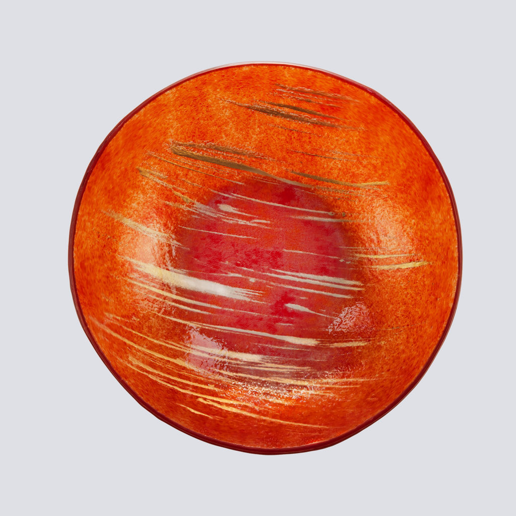 Tijdloze Bowl Pop Medium 24x7 Red Strokes