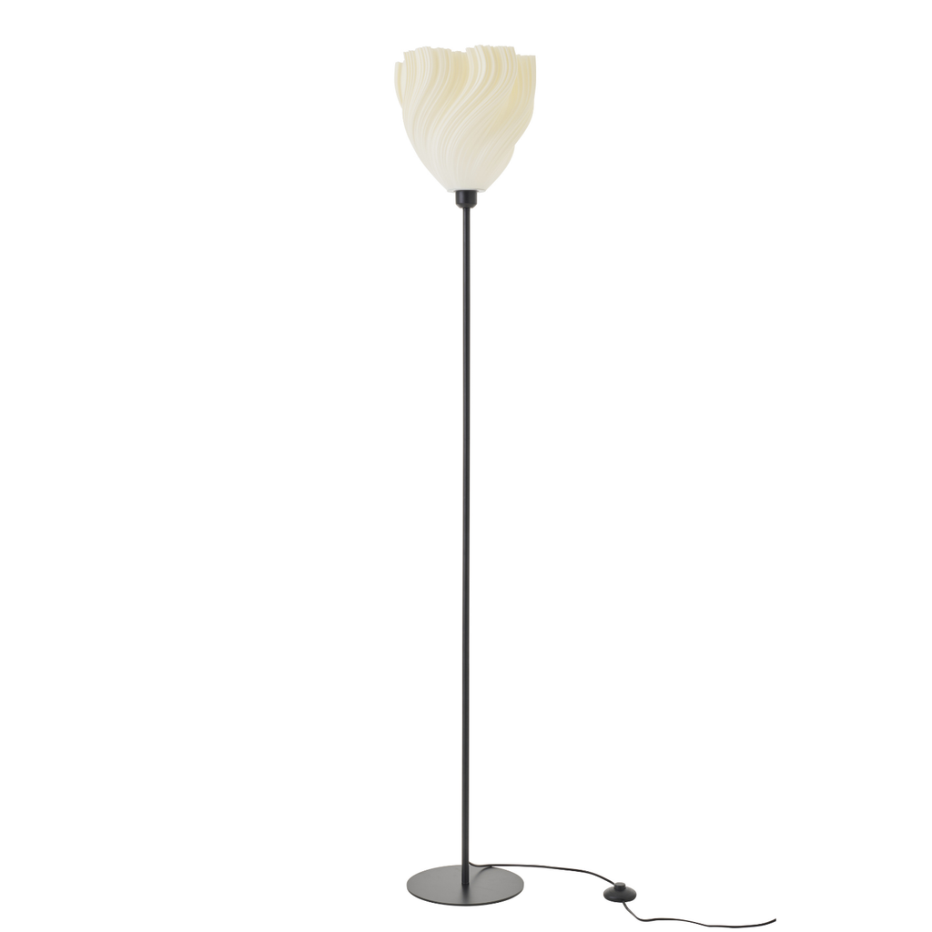 J-Line tafellamp - kunststof - zwart/wit - L