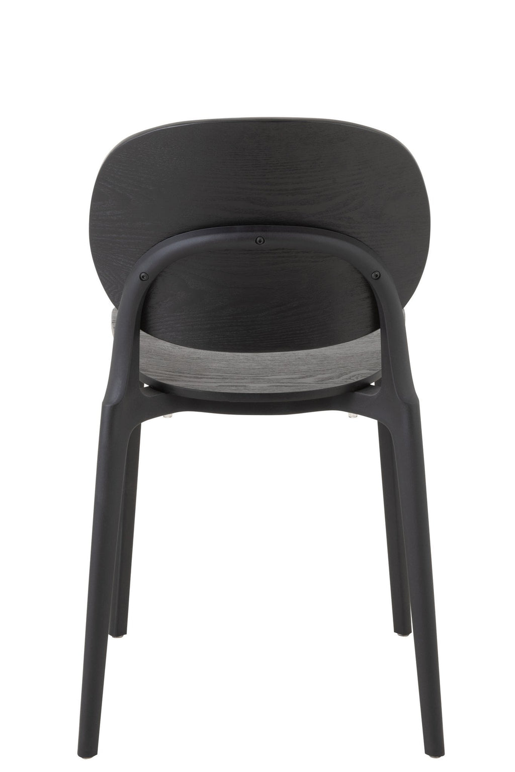 J-Line stoel Basic - kusntstof - zwart