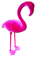 Kunststof flamingo 28cm fuchsia