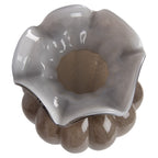 Vaas Ø 20x28 cm Bruin Glas