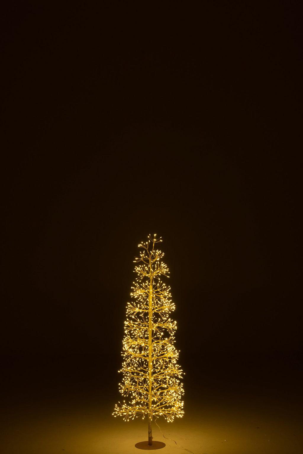 J-Line decoratie Boom - warm witte - ijzer - goud - M - LED