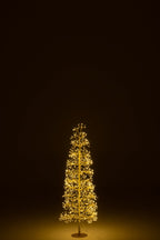 J-Line decoratie Boom - warm witte - ijzer - goud - M - LED