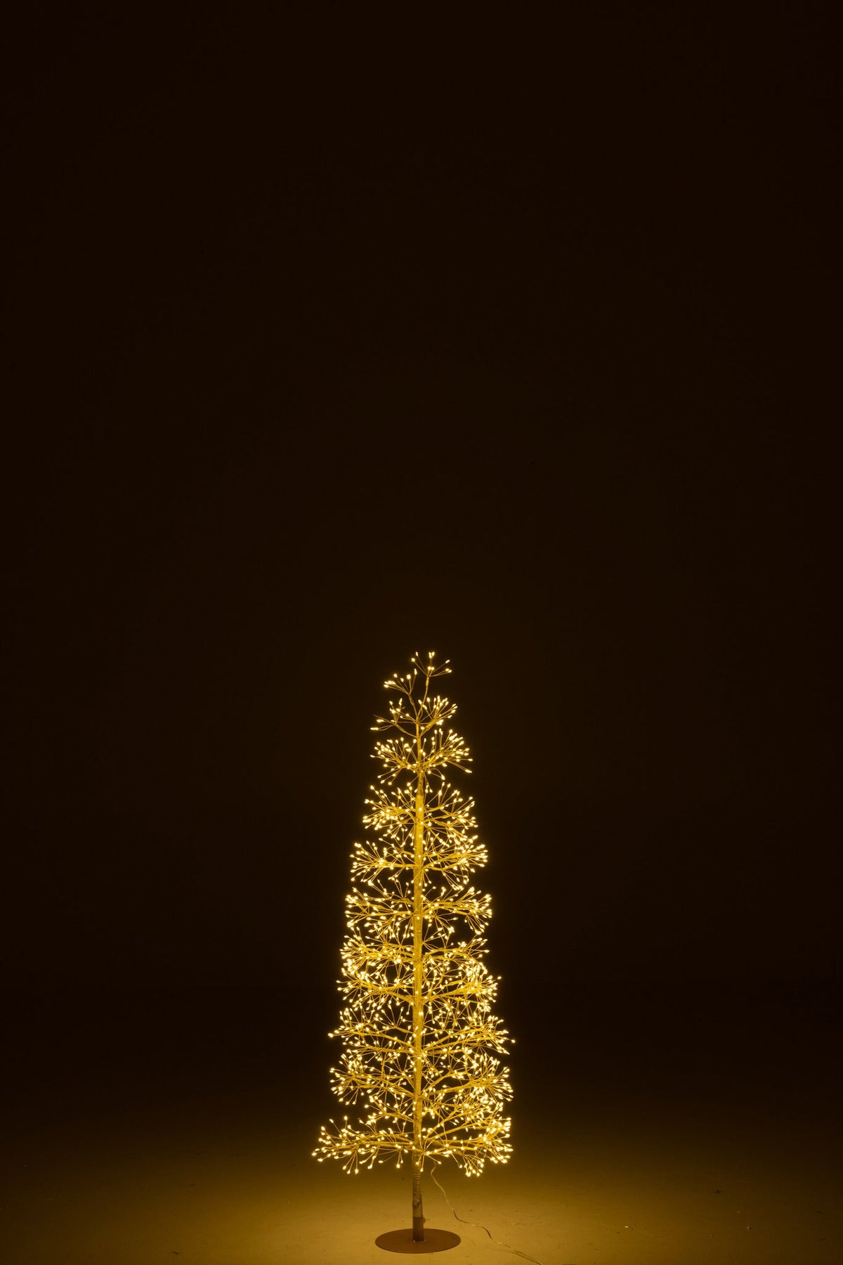 J-Line decoratie Boom - warm witte - ijzer - goud - M - LED