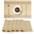 Placemats – Omkeerbaar bamboe – 45x30 cm, set van 6