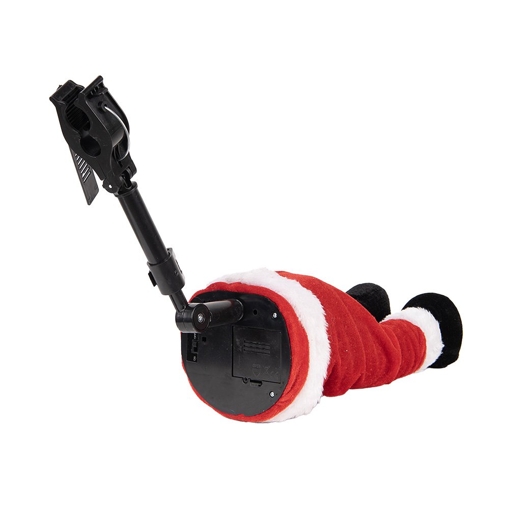 Kerstdecoratie Beeld Kerstman 17x13x35 cm / 3xAA Rood Kunststof