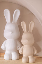 J-Line decoratie Konijn Eddy - polyresin - wit - M