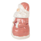 Voorraadpot Kerstman Ø 15x26 cm Roze Keramiek