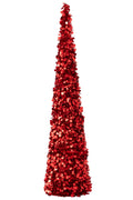 J-Line decoratie boom Sprankelend - polystyreen - bruin - large