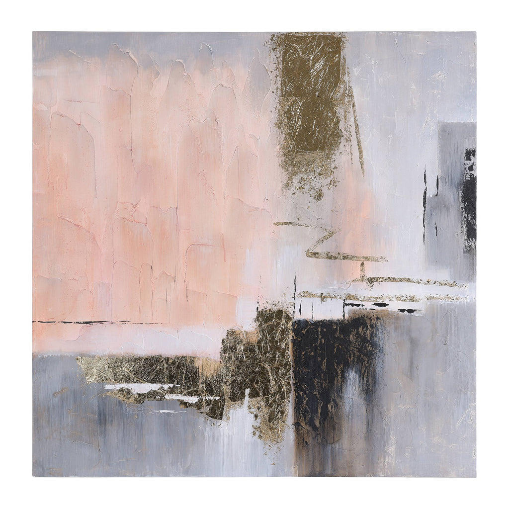 Schilderij Alaminos Roze 100x100 cm