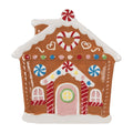 Ontbijtbord Gingerbread house 20x21x2 cm Bruin Keramiek Kerstdecoratie
