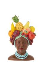J-Line bloempot Dame Fruit - polyresin - mix